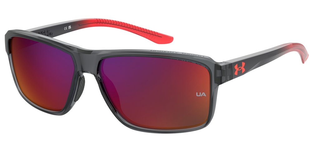 Under Armour Kickoff sunglasses in Grey Red