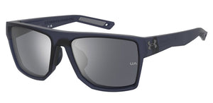 Blue Crystal frame/Silver Mirror lenses