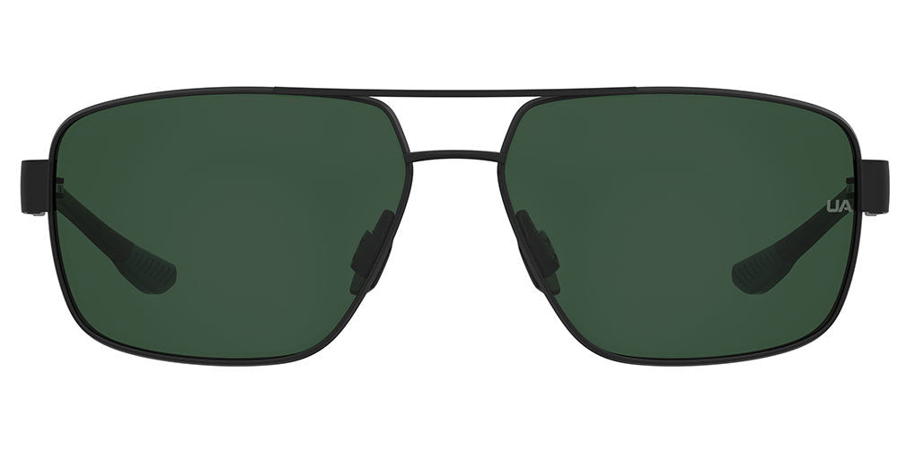 Under Armour Takeoff/G sunglasses in Matte Black Green front view