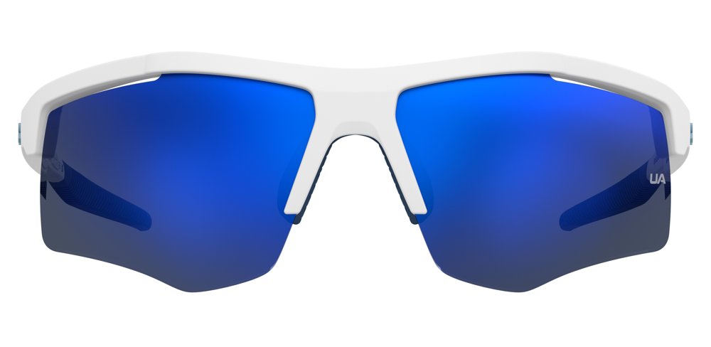 Under Armour Flextile Jr sunglasses in Matte White Blue front view