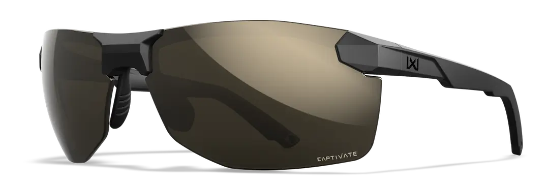 Wiley-X Prime sunglasses in black with black mirror polarized lenses