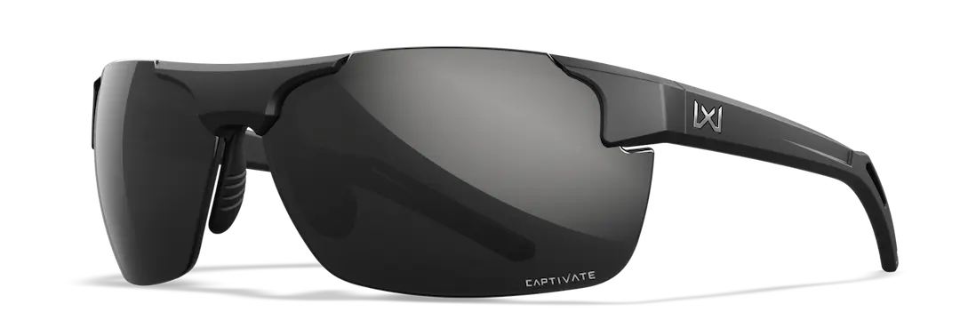 Wiley-X Prime sunglasses in black with captivate black mirror lenses