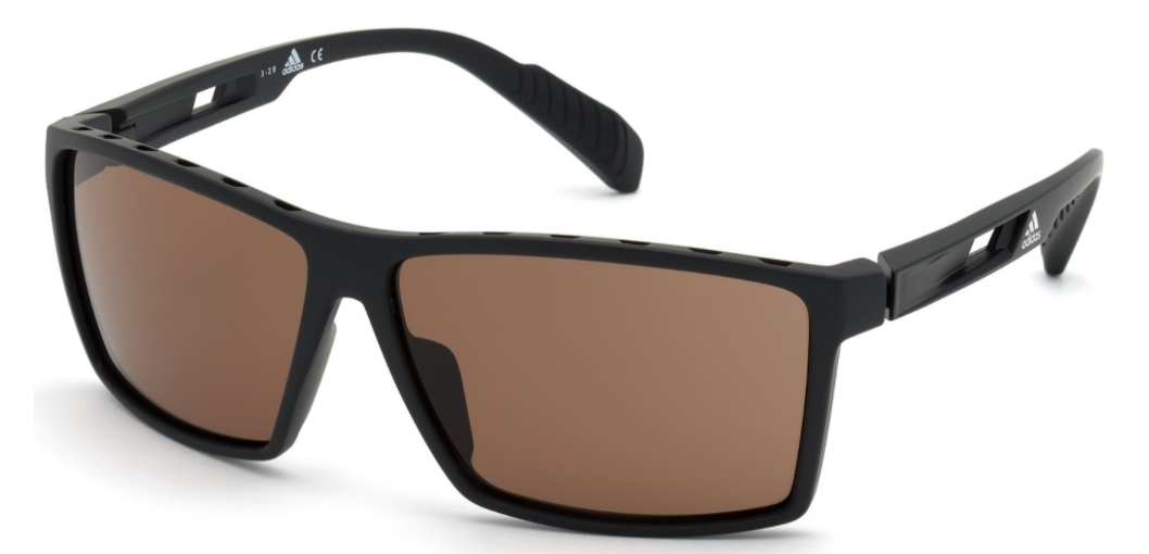 Adidas SP00010 Sunglasses Matte Black/Brown