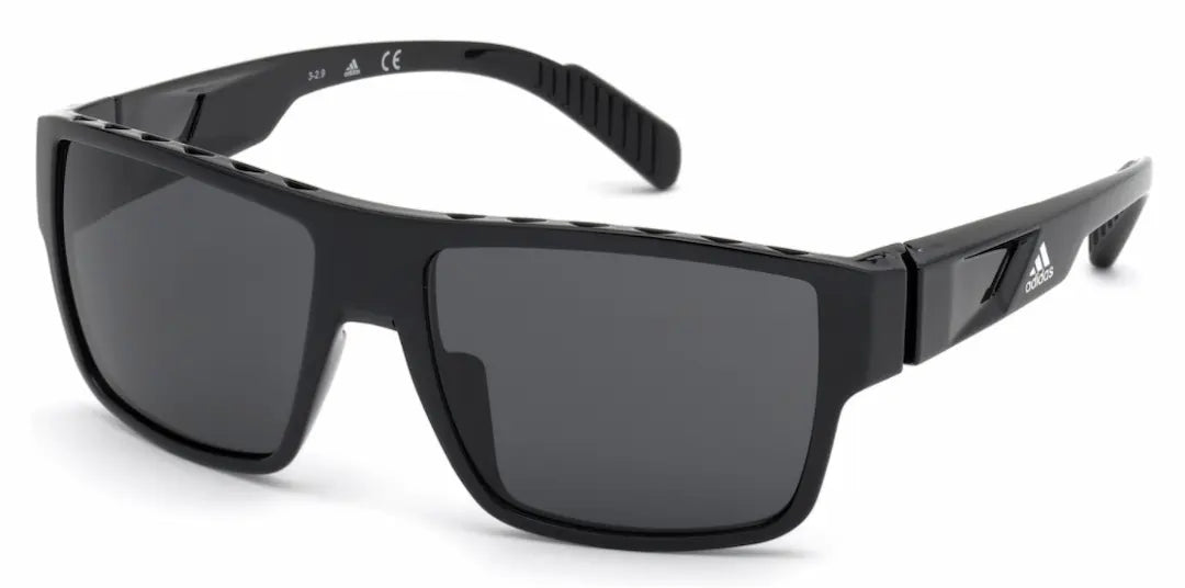 Adidas SP0006 Sunglasses Shiny Black/Smoke