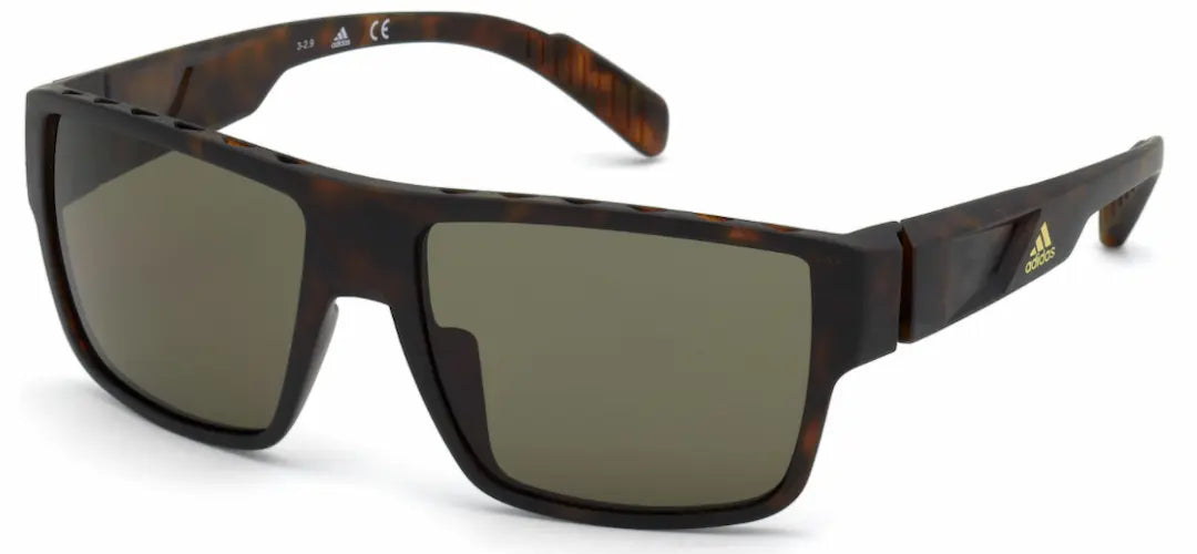 Adidas SP0006 Sunglasses Dark Havana/Green Kolor Up