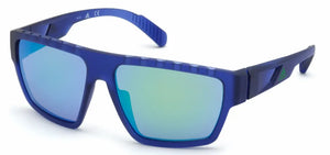 Matte Blue frame/Green Mirror lenses