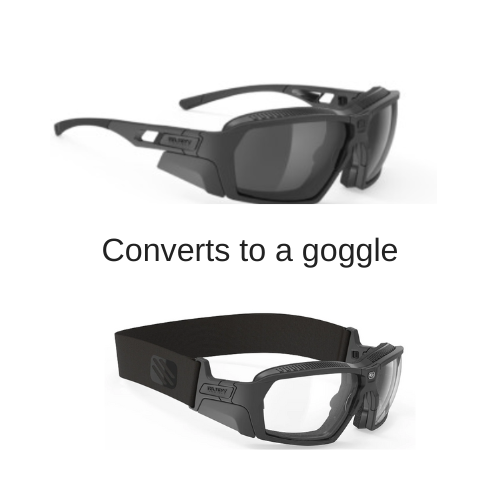 Rudy Project Agent Q converts to a goggle