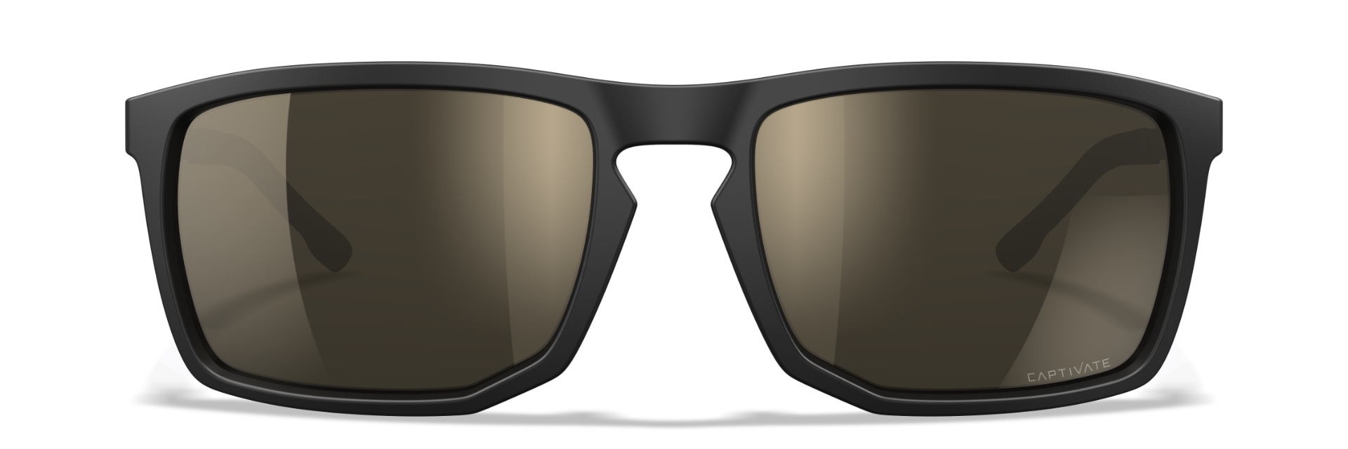 Wiley-X Axe Matte Black/Captivate Polarized Tungsten Mirror (copper base)