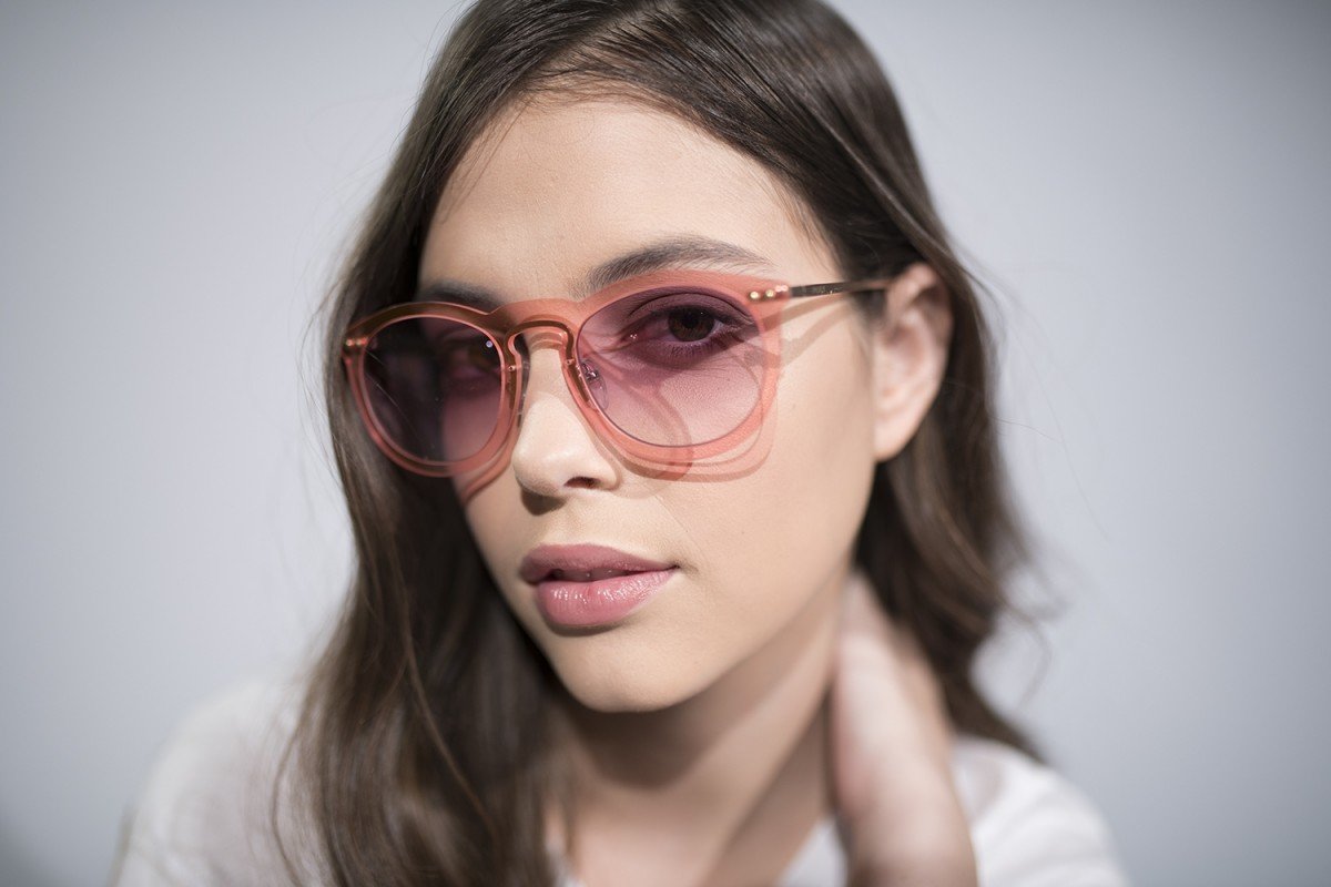 Woman wearing Ocean Berlin sunglasses