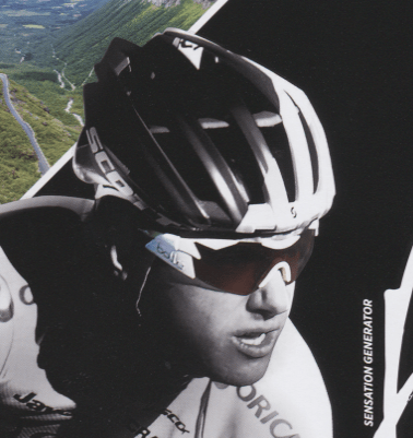 Cyclist wearing Bolle 6th Sense Sunglasses