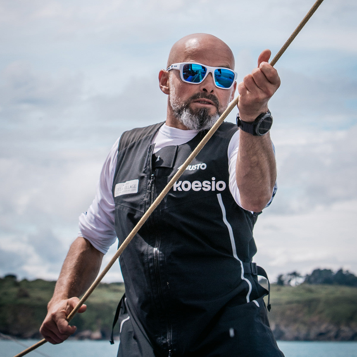 Sailor wearing Bolle Airdrift sunglasses