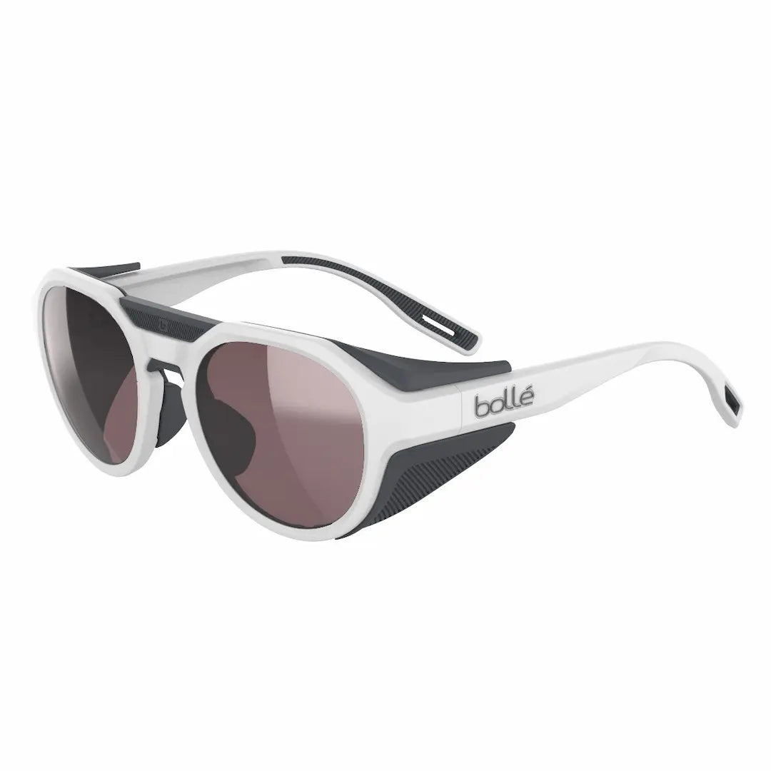Bolle Ascender sunglasses in White with light changing Phantom lenses