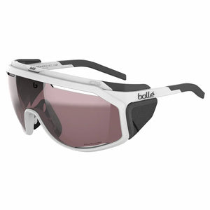 MT White Matte frame/Phantom (light changing) Black Gun Photochromic lenses