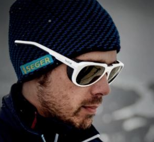 Man wearing Bolle Cobalt sunglasses