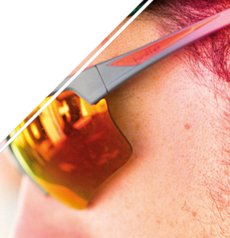 Man wearing Bolle Flash sunglasses