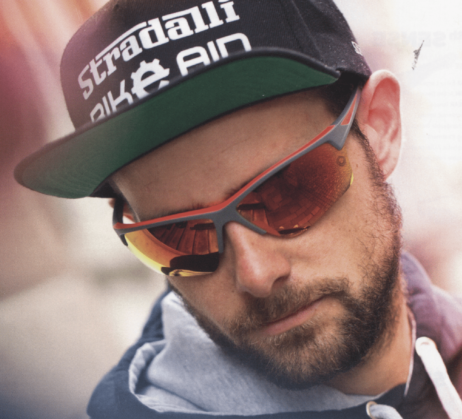 Guy wearing Bolle Flash sunglassses