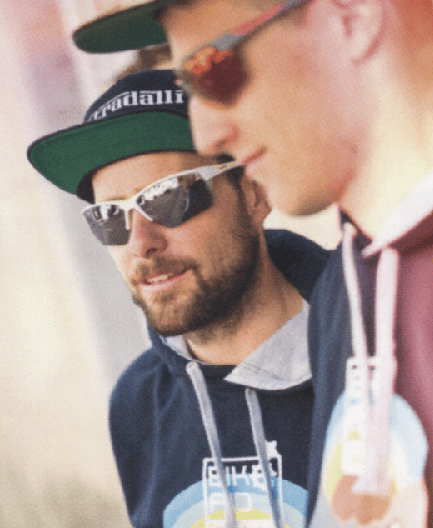 Men wearing Bolle Flash sunglasses