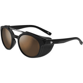 Bolle Honoris glacier sunglasses in black with Bolle 100 level 4 lenses