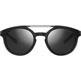 Bolle Honoris glacier sunglasses in black with volt polarized lenses front view