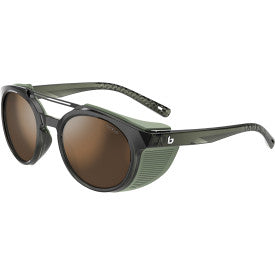 Bolle Honoris glacier sunglasses in olive with Bolle 100 side view