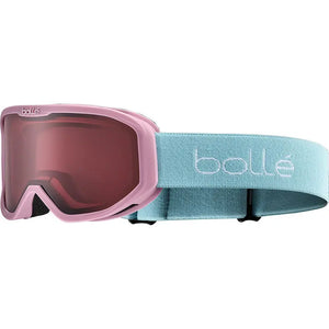 Pink and Blue Matte goggle/Vermilion lenses