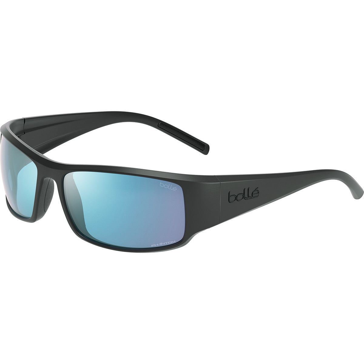 Bolle King Full Black Matte - Phantom+ Photochromic Blue Polarized