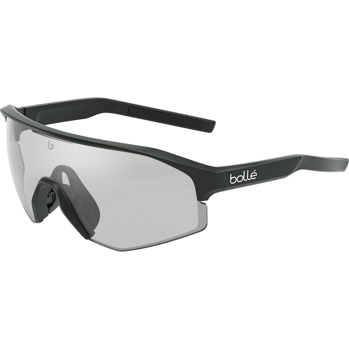 Bolle Lightshfiter XL Sunglasses Black/Clear Platinum