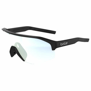 Black Matte frame/Phantom Clear Green Photochromic (light changing) lenses