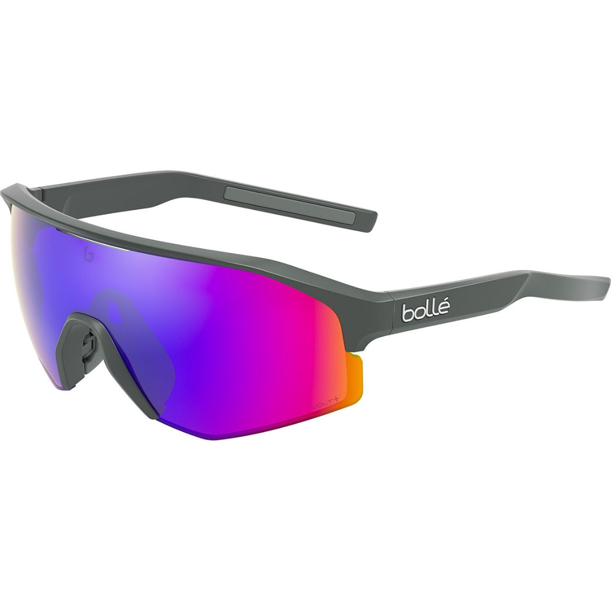 Bolle Lightshfiter XL Sunglasses Titanium/Volt Ultraviolet Polarized