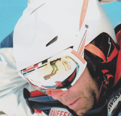 Skier wearing Sharp Ski Helmet