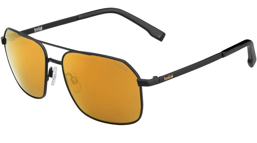 Bolle Navis Sunglasses Matte Black/HD Polarized Gold