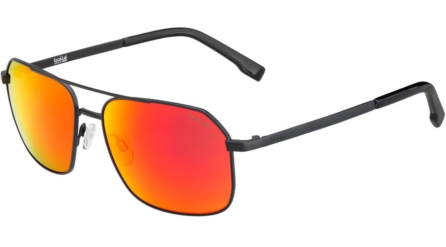 Bolle Navis Sunglasses Matte Gun/Brown Fire