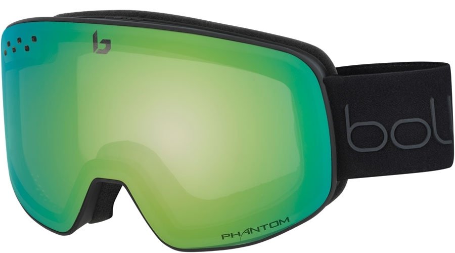 Bolle Nevada Matte Black Diagonal/Phantom + Green Emerald