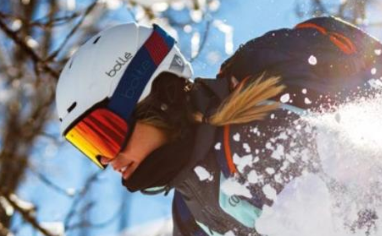 Woman wearing Bolle Nevada Snow goggles