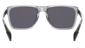 Bolle Reverence Sunglasses grey crystal frame with dark lenses front view showing the inner side detailing and temple tips
