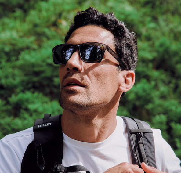 Person wearing Bolle Reverence sunglasses 