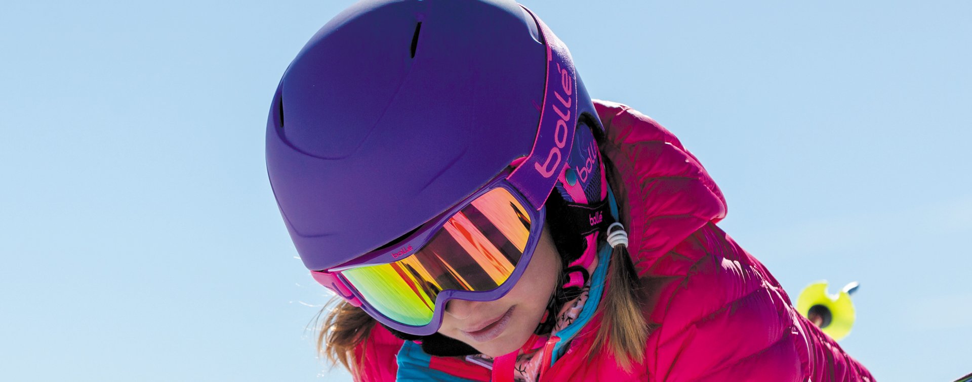 Kid wearing Bolle Royal goggles