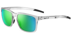 Bolle Score sunglasses in crystal with jade green polarized lenses