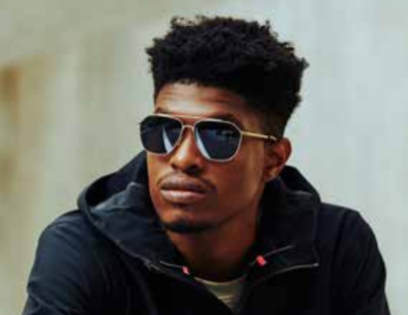 Person wearing Bolle Source sunglasses