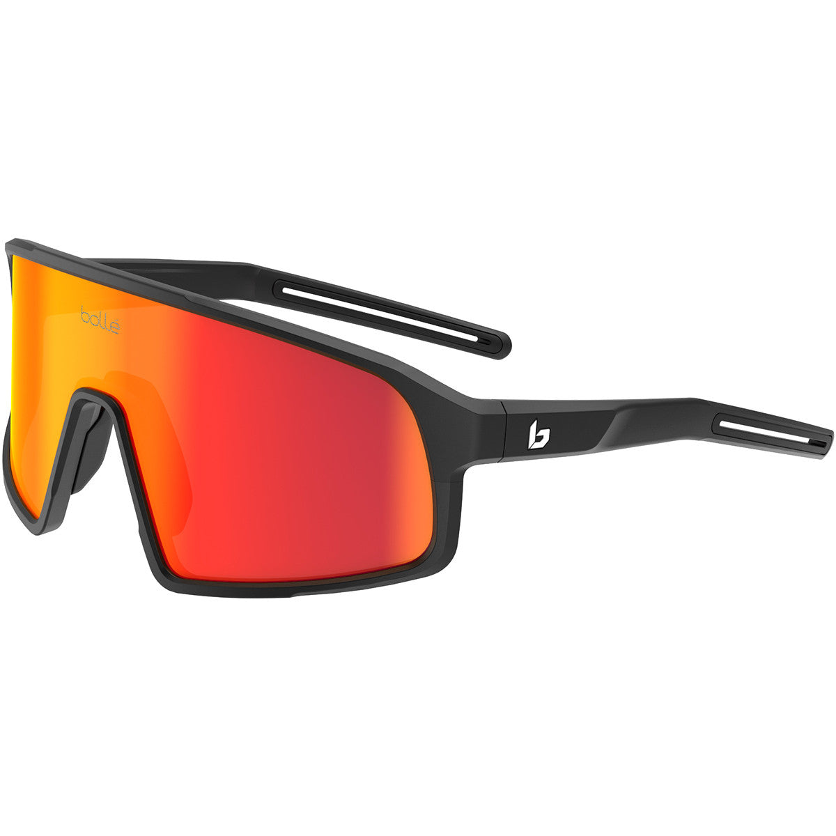 Bolle Striver sunglasses in black with sunrise lenses