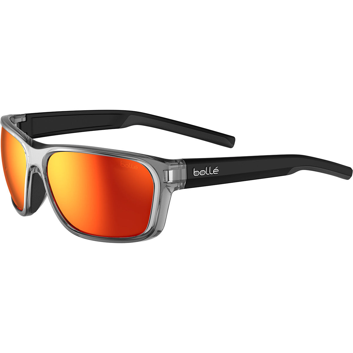 Bolle Strix sunglasses in crystal gray black with sunrise lenses