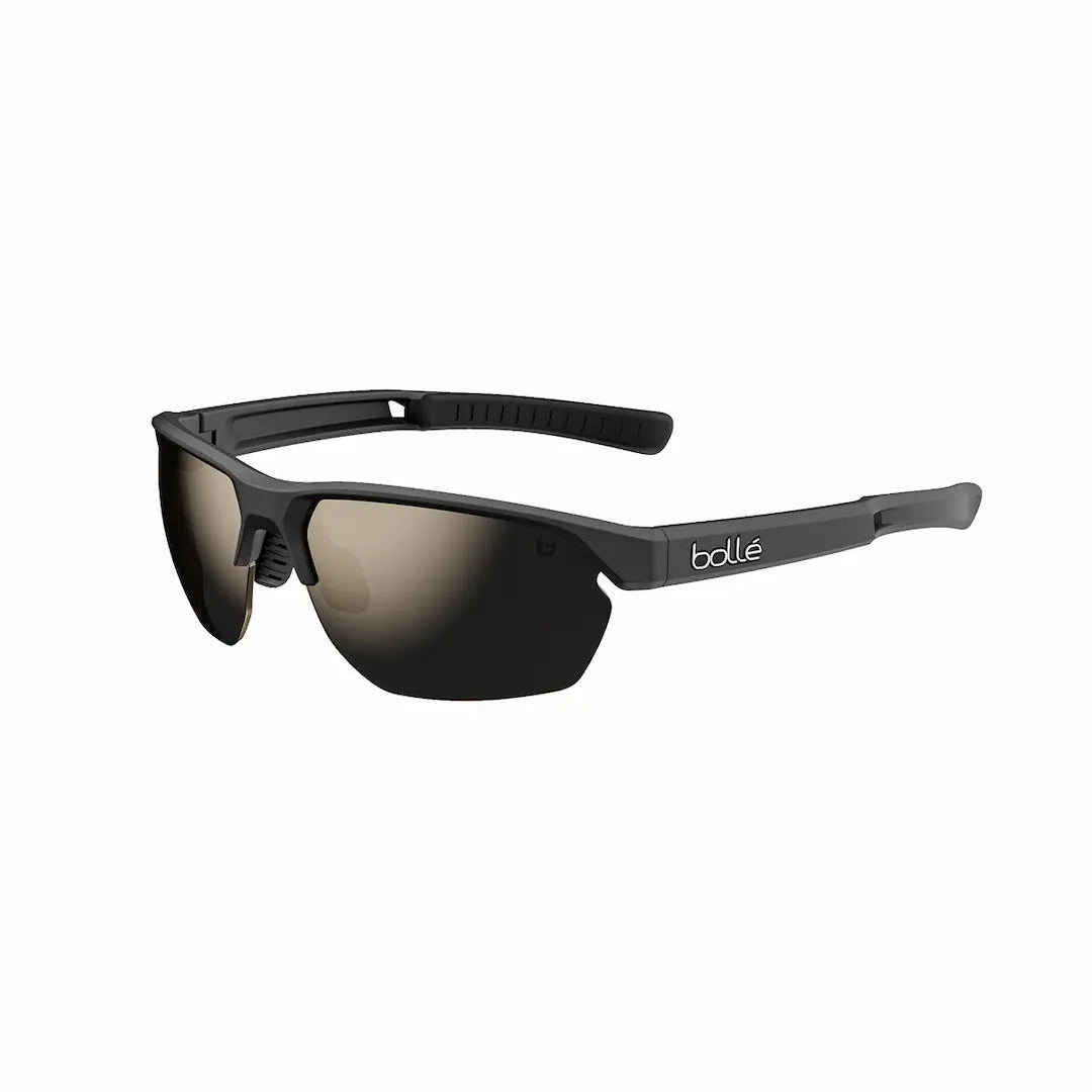 Bolle Victus sunglasses in black with gold lenses