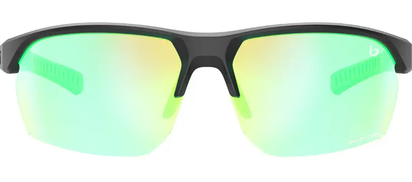 Bolle Victus S sunglasses in Black frame with light changing phantom green lenses