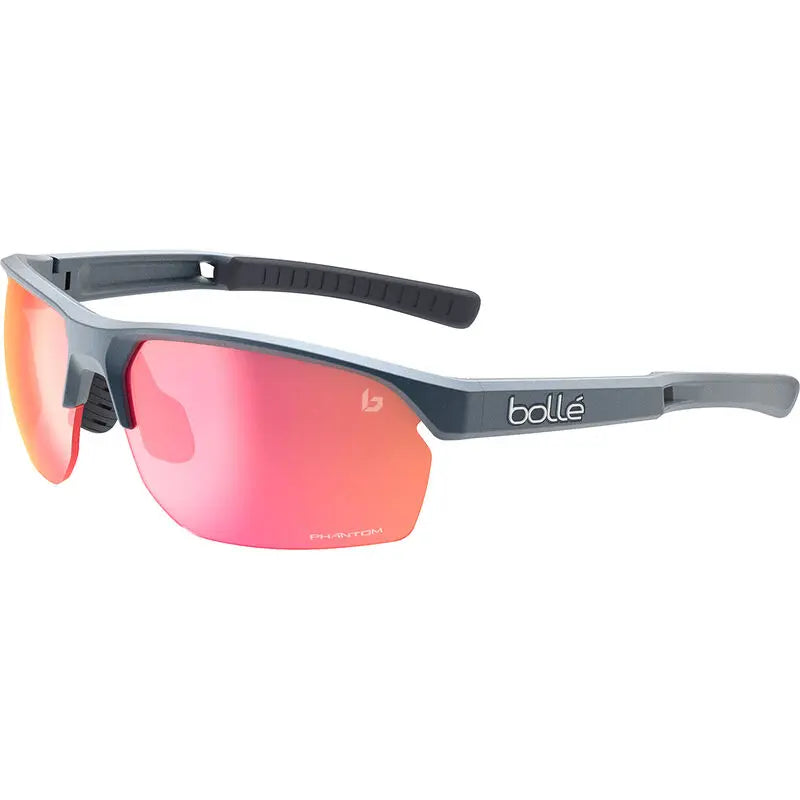 Bolle Victus S sunglasses in blue steel with light changing phantom red lenses