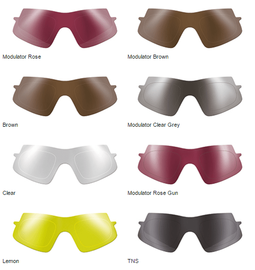 Bolle Vortex Shield Prescription lens color options