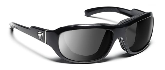 7eye by Panoptx Buran Gloss Black/SharpView Gray Prescription Sunglasses