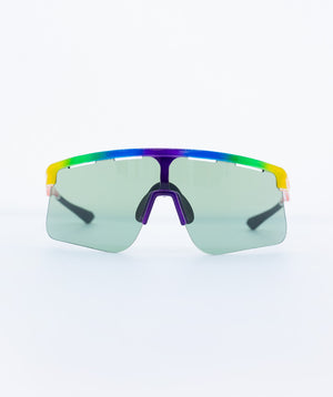 Rainbow Purple frame/Indoor Green lens