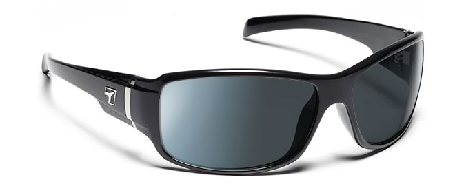 7eye by Panoptx Cody in Black Carbon/ColorAmp Gray NXT Prescription Sunglasses