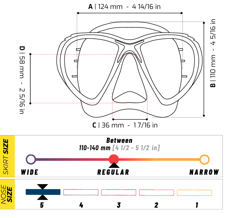 Cressi Evo Big Eyes sizing