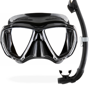 Mask Kit with Seal Dry Snorkel in All Black